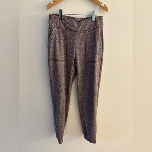 Athleta Girl Soft Luxe Jogger Pants in Heathered Purple, size 12 kids, EUC